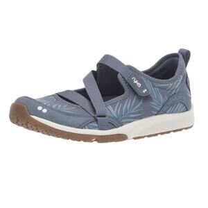 Ryka Women's Kailee Sneakers Blue Fern Size 10 WIDE 10W Mary Jane Shoe Tropical